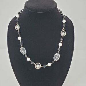 Handmade Beaded Ring Necklace